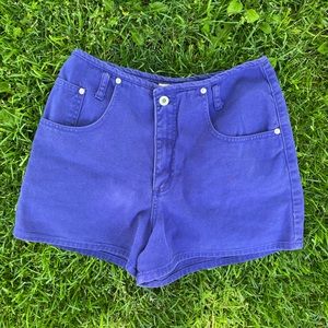 Vintage Express Purple denim shorts size 8